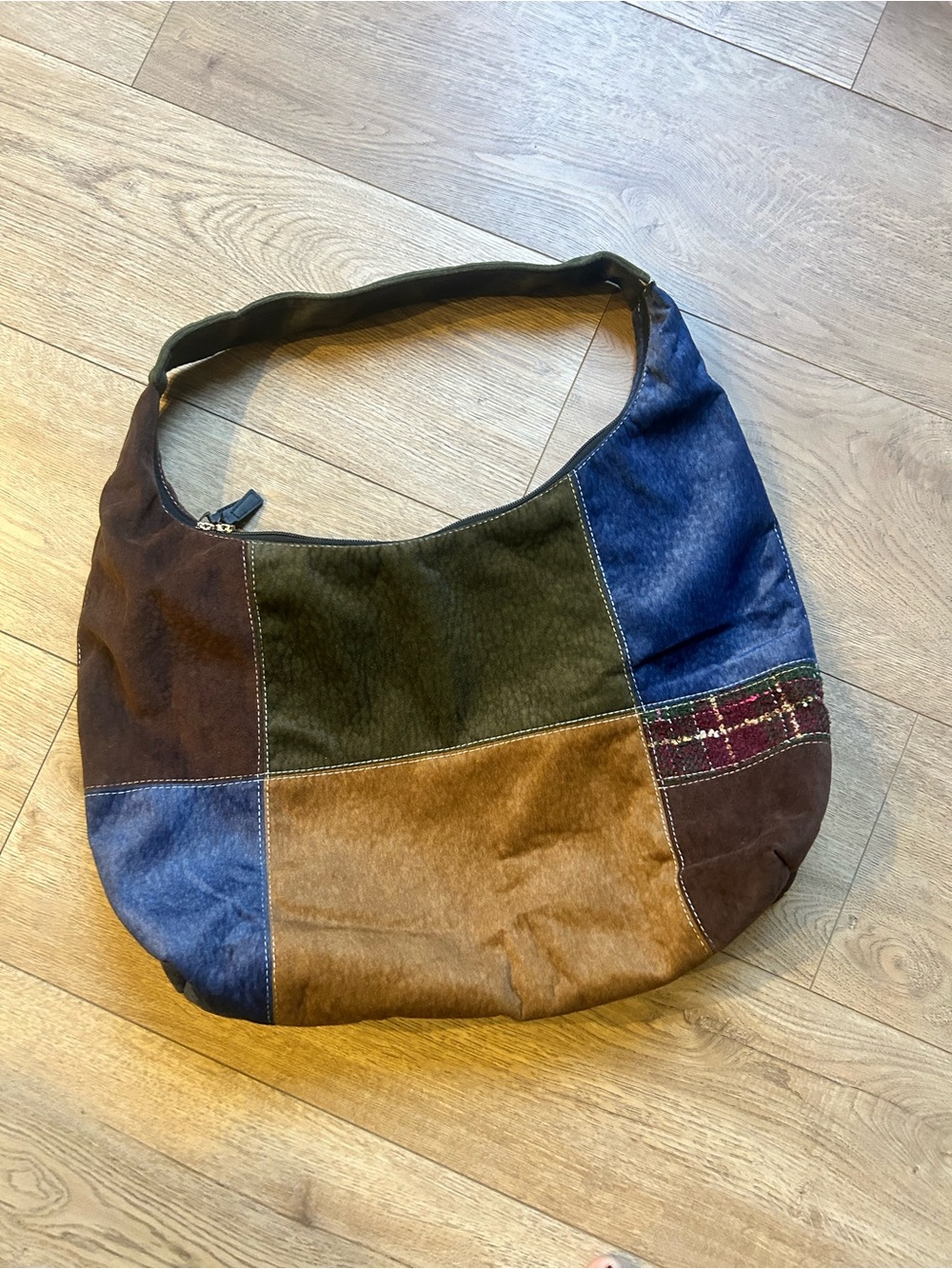 Patchwork Multi-Color Hobo Bag